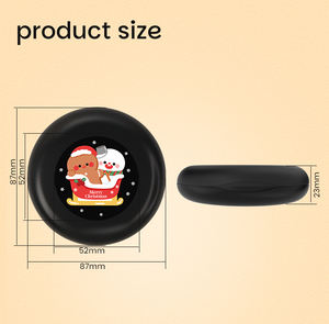 Aligner caso rotondo tema natale ortodontico regalo carino cura orale bocca da notte custodia custodia fermo scatola - Product Image 6