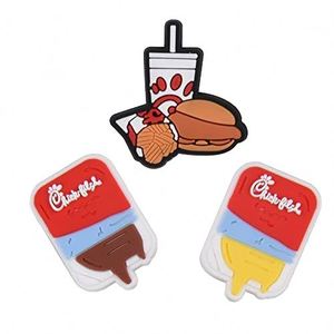 Regalos de Navidad con Diseño Nuevo 2025 Inspirados en Chick-fil-A, Papas Fritas y <span class=keywords><strong>Pollo</strong></span> Frito de Metal, con Dijes de Zapatos Clog - Product Image 4