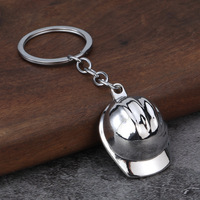 Porte-clés Casque 3D en Gros, Pendentif Casquette de Sécurité, Accessoire de Voiture, Cadeau Promotionnel pour Hommes, Fourniture d'Usine