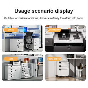 टिकाऊ धातु एंटी-चोरी सुरक्षित फिंगरप्रिंट दरवाजा सुरक्षा गृह कार्यालय क्लाउड नियंत्रण बुद्धिमान फर्नीचर दराज कैबिनेट लॉक - Product Image 5
