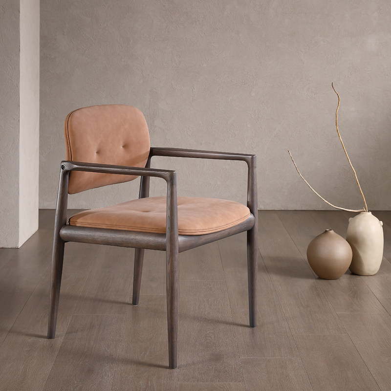 Pelle smerigliata color rovere grigio-caramello, nessuna installazione richiesta