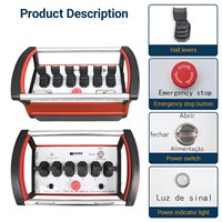 hydraulique joystick vanne directionnelle 4 leviers camion grue radio kits de télécommande intelligents