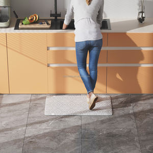Tapis de cuisine modernes en PVC imperméables et anti-fatigue, tapis de confort antidérapant pour la cuisine, tapis de cuisine décoratif, tapis de bureau - Product Image 6