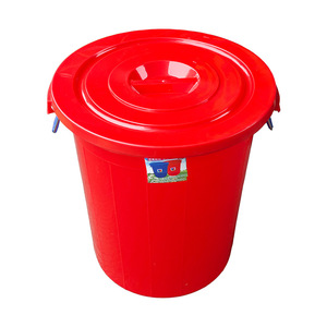 Red Plastic Water Bucket 150L With Lid For Household And Outdoor Use - Product Image 4