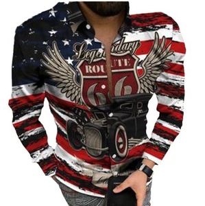 Camiseta de <span class=keywords><strong>Manga</strong></span> <span class=keywords><strong>Larga</strong></span> Holgada para <span class=keywords><strong>Hombre</strong></span>, Estilo Vintage, de Poliéster, con Diseño Impreso Digital en 3D, Novedad de Verano 2023 - Product Image 5