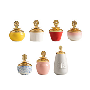 Bruciatore di incenso in ceramica Pagoda dorata con piuma di <span class=keywords><strong>fenice</strong></span> aromatica creativa - Product Image 5