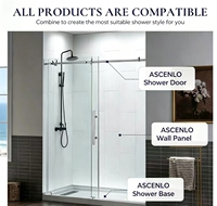 Panneaux muraux de douche SMC en gros d'usine, kit de 3 panneaux étanches pour la rénovation de salle de bain