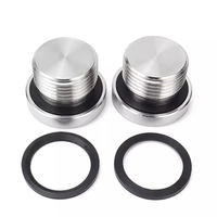 Bouchon de tuyau hexagonal creux en acier inoxydable avec joint torique 3/4-16 filetage mâle droit SAE/MS
