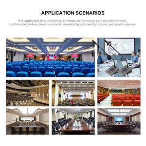 Simultane tercüme ile 5G Gooseneck Delegate mikrofon ses konferans sistemi 3.5 inç dokunmatik kamera izleme - Product Image 5