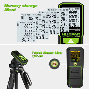 Huepar S100 <span class=keywords><strong>100M</strong></span> Medidor de distancia láser Ruleta electrónica LCD Láser digital Trena <span class=keywords><strong>Metro</strong></span> Cinta métrica Regla Herramientas de prueba - Product Image 6