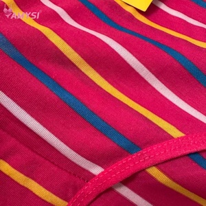 8875 #   Braguitas de Algodón Transpirable a Rayas Coloridas de Talle Alto para Mujer, las Más Vendidas - Product Image 5