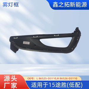 Cubierta de luz antiniebla para Hyundai Tucson 86525-D3110, embellecedor de plástico con clip para el modelo 2015 - Product Image 4