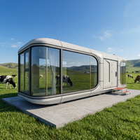 Maison Capsule Spatiale de Luxe, Cabine Modulaire Préfabriquée Intelligente, Mini-Maison, Vente Directe Usine pour Projets Hôteliers, Glamping et Campings