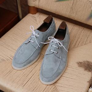 Zapatos de Vestir Británicos Nuevos de Primavera/Verano con Parches Cuadrados, Cordones, Estilo Retro, Versátiles, Ligeros, Antideslizantes y Transpirables con Suela de Goma - Product Image 3