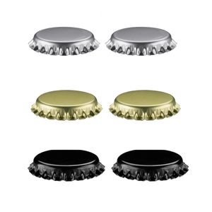 Tapas de botellas de cerveza plateadas absorbentes de oxígeno, tapa de corona de palanca de 26 mm - Product Image 4