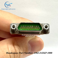 Connecteur aviation micro-rectangulaire en laiton ZKP J30J-9ZKP-300mm avec broches et câble personnalisé Huadespace