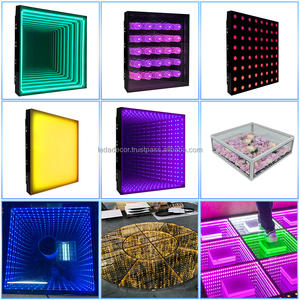 LEDA fábrica gran oferta 3D espejo de cristal pista de baile escenario LED piso para Bar fiesta boda wu'hui y otras fiestas - Product Image 5