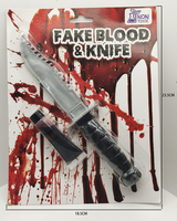 Nouvelle vente chaude, peinture faciale décorative, kit de maquillage d'horreur pour Halloween, vampire, zombie, sang et couteau, maquillage