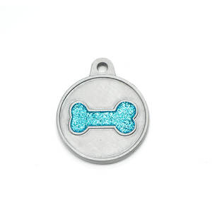 Purr Personalized Custom Pet ID Tag Name That Pet Soft Enamel Iron <strong>Antique</strong> Silver Plated Glitter ID Tags for Your Dogs and <strong>Cats</strong> - Product Image 5