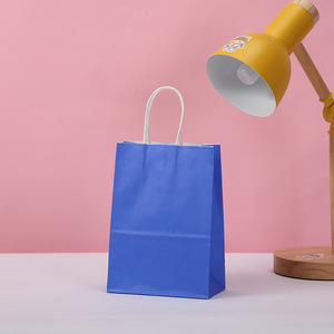 Vente en gros de sacs en papier solides <span class=keywords><strong>sac</strong></span> cadeau pour bonbons et aliments pour fête d'anniversaire <span class=keywords><strong>sac</strong></span> d'emballage en papier de cuisson pour pain et biscuits de couleur pure - Product Image 3
