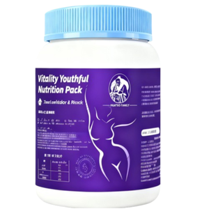 Tablet Multimineral Kalsium Tinggi (Alginat) - Astaxanthin + Kolagen + L-Theanine Blueberry Makanan Kesehatan Dewasa untuk Energi Olahraga - Product Image 1