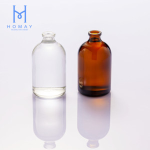Sterile 50ml 100ml 250ml 500ml <span class=keywords><strong>Amber</strong></span> Clear Injection Infusion geformte Glas fläschchen flasche für die pharmazeut ische Flüssig medizin - Product Image 1