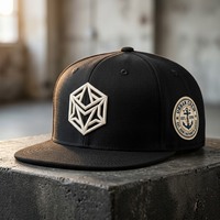 7 3/4 Gorras de Béisbol Personalizadas al por Mayor con Logotipo Bordado en 3D, Gorras Nuevas de 6 Paneles con Visera Plana