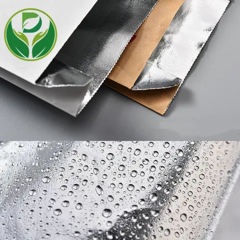 Bolsas de papel de kebab al por mayor asequibles, pellizcar fondo, bolsa de papel forrada de papel, bolsa de kebab