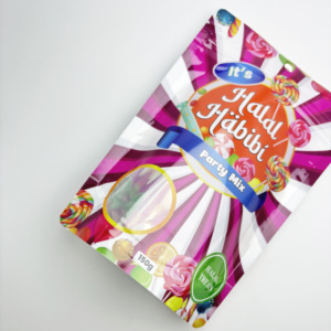 Túi đứng BOPP tùy chỉnh có khóa kéo, cửa sổ trong suốt tái sử dụng, hàn nhiệt, dùng để đóng gói kẹo, in logo và màu sắc tùy chỉnh - Product Image 6