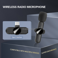 Microphone cravate sans fil TNH LM-K3 One Drag Two pour enregistrement vidéo en direct, réduction intelligente du bruit