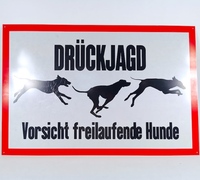 Panneau d'avertissement de chasse Achtung Jagd, panneau de sécurité triangulaire en film réfléchissant en aluminium pour zone de chasse