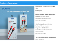 Câble USB tressé en nylon de type C pour la recharge, vente en gros directe usine