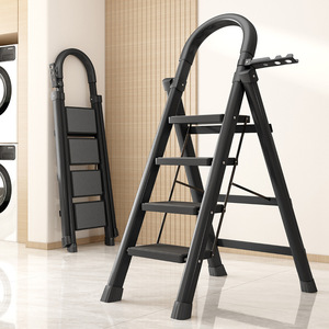 Xách Tay Ráp Hộ Gia Đình Thép Carbon 3 Bước Thang 3 Bước Kệ Sách Sử Dụng Thang Với Chân Cao Su Cho Bán - Product Image 2