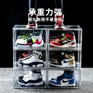 Acryl klare Schuhkartons Kunststoff transparente Sneaker Schuhe Aufbewahrung sbox Organizer