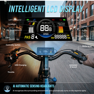 Vélo électrique tout-terrain SAMEBIKE 4.0 à pneus larges, en acier haute teneur en carbone, livraison gratuite CA RTS - Product Image 4