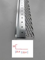 Perche de finition en J galvanisée pour cloisons sèches et plafonds, en gros, 1/2'', 3/4'', 7/8''