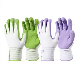 Gants de travail de sécurité en nylon imperméables, multi-usages, grand format, rouges, enduits de latex, ambidextres, avec fermeture élastique et poignet tricoté, pour hommes et femmes - Product Image 3