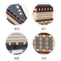 Regalo para niños 4220 arquitectura famosa Nueva York Flatiron Landmark Building Granule Assembly House Model Building Blocks Sets