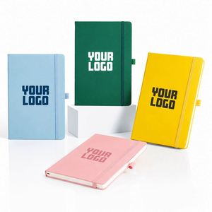 Pu Leather <b>Notebooks</b> Custom Logo A5 <b>Lined</b> Hard Cover <b>Notebook</b> With Embossed Logo Custom Pu Leather <b>Notebook</b> - Product Image 1