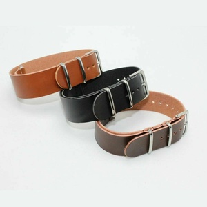 สายนาฬิกาหนังแท้18มม. 20มม. 22มม. 24มม. สายนาฬิกาหนังย้อนยุคสำหรับผู้ชายและผู้หญิง - Product Image 4