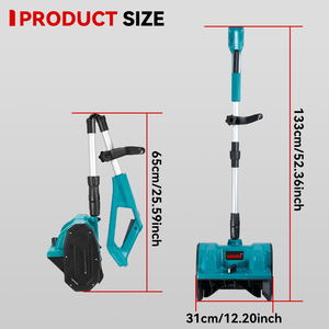 ONEVAN 2500W Déneigeuse électrique sans balais 250mm Balayeuse à <span class=keywords><strong>neige</strong></span> sans fil <span class=keywords><strong>Pelle</strong></span> à <span class=keywords><strong>neige</strong></span> Nettoyage de la rue Cour pour <span class=keywords><strong>batterie</strong></span> 18V - Product Image 6