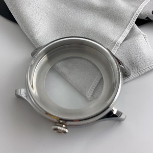 Di alta Precisione Della Macchina CNC In Acciaio Lucido Con Trasparente Piatto Caso Zaffiro Posteriore di Vetro Zucca Corona Parte di <span class=keywords><strong>39</strong></span>-40Watch Caso - Product Image 4