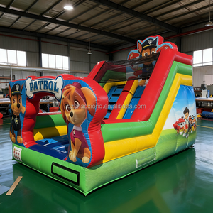 Thương mại ngoài trời ướt khô lâu đài nhảy phim hoạt hình trượt cho trẻ em chó tuần tra trượt nước <span class=keywords><strong>Inflatable</strong></span> lâu đài trượt để bán - Product Image 3