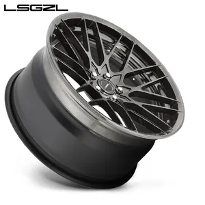LSGZL Hot Sale 1-piece car wheels Chrome 5*114.3mm 16 17 18 19 20 21 22 23 24 26 Inch 17*7j Forged Wheel