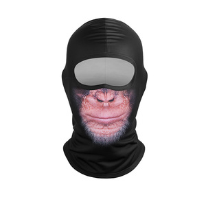 Couvre-chef à imprimé animal, masque de cyclisme coupe-vent en soie glacée, unisexe, 40 cm x 25 cm - Product Image 3