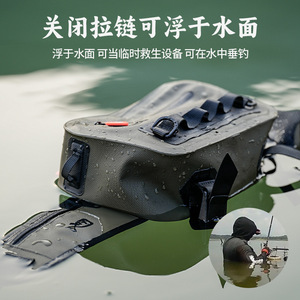 Waterproof Fishing Waist Bag With Mesh Pocket And Zipper Compartment For Outdoor Use Unisex - Product Image 4