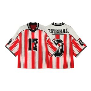 Ropa Deportiva Vintage Personalizable para Mujer, Top de Fútbol Estilo Urbano, Jersey de Punto Vintage Personalizado y Camisetas de Fútbol - Product Image 5