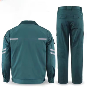 Conjunto de Ropa de Trabajo de Seguridad de Algodón Puro con Logotipo Personalizado de Alta Calidad, Uniforme con Patrón de Cuadros Nacionales para Ingeniero de Mantenimiento Eléctrico - Product Image 5
