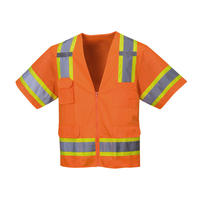 Chaleco de Seguridad Reflectante de Alta Visibilidad Clase 2, Chaqueta de Manga Corta con Cinta Reflectante, Malla Transpirable, Logotipo Personalizado, Ropa de Trabajo