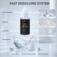 Dissolvant de colle à dentelle professionnel à action rapide, formule douce, fabricant OEM